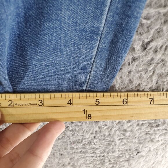 Tahari Jeans Women’s Size 16 Blue Kelly Skinny Distressed Stretch Denim - Picture 9 of 13